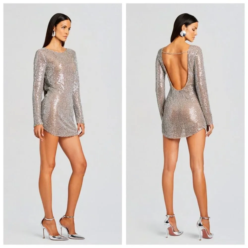 Retrofete Malaya Sequin Embellished Dress Size XS